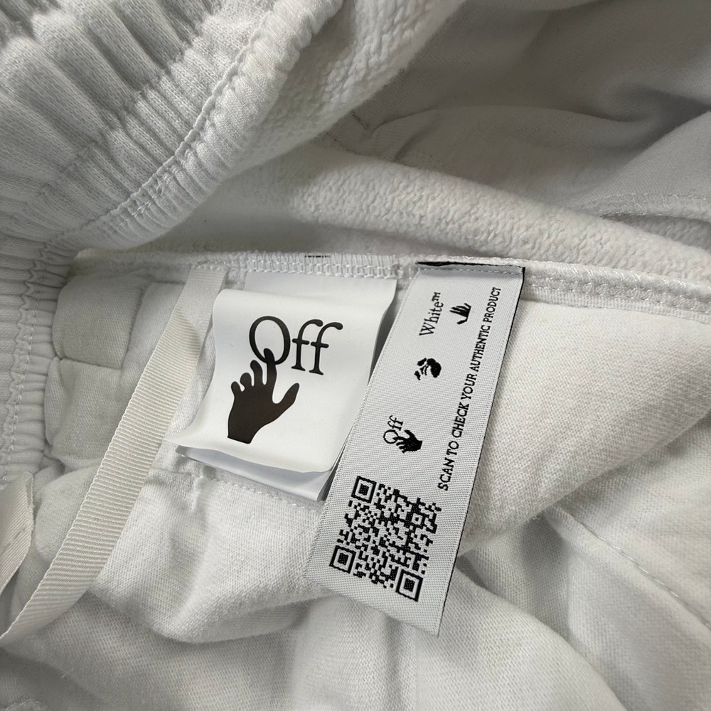 Off-White Caravaggio Arrows Graphic Sweatpants White Mens Streetwear Joggers - Picture 9 of 15